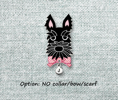 Black Scottish Terrier Pin | Custom Dog Brooch
