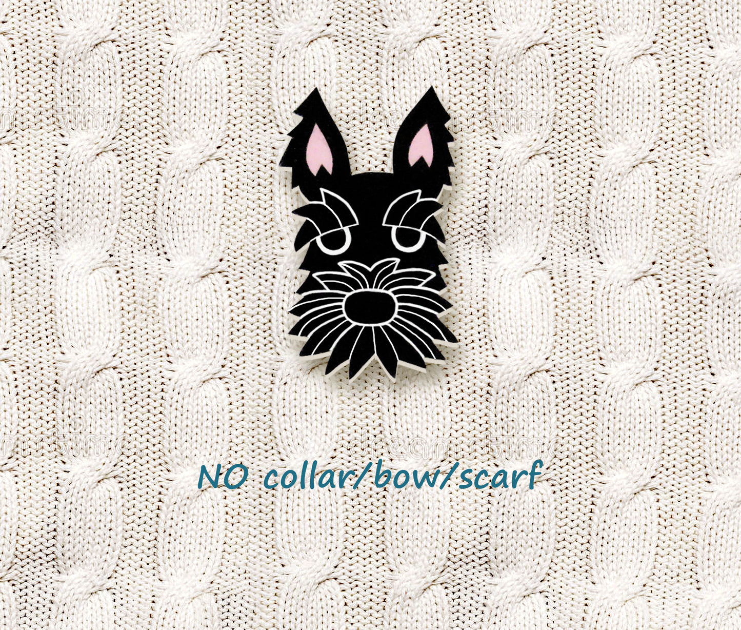 Black Scottish Terrier Pin | Custom Dog Brooch