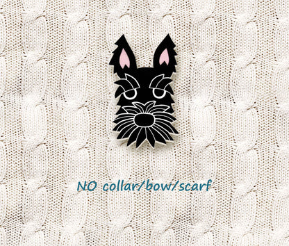 Black Scottish Terrier Pin | Custom Dog Brooch