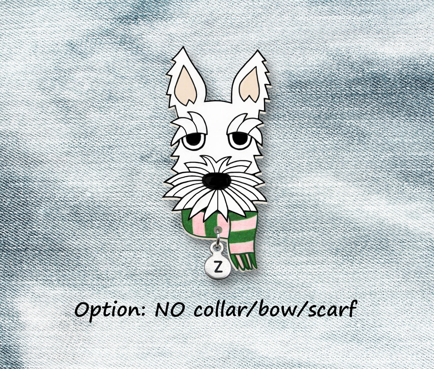 White Scottish Terrier Pin | Custom Dog Lover Gift