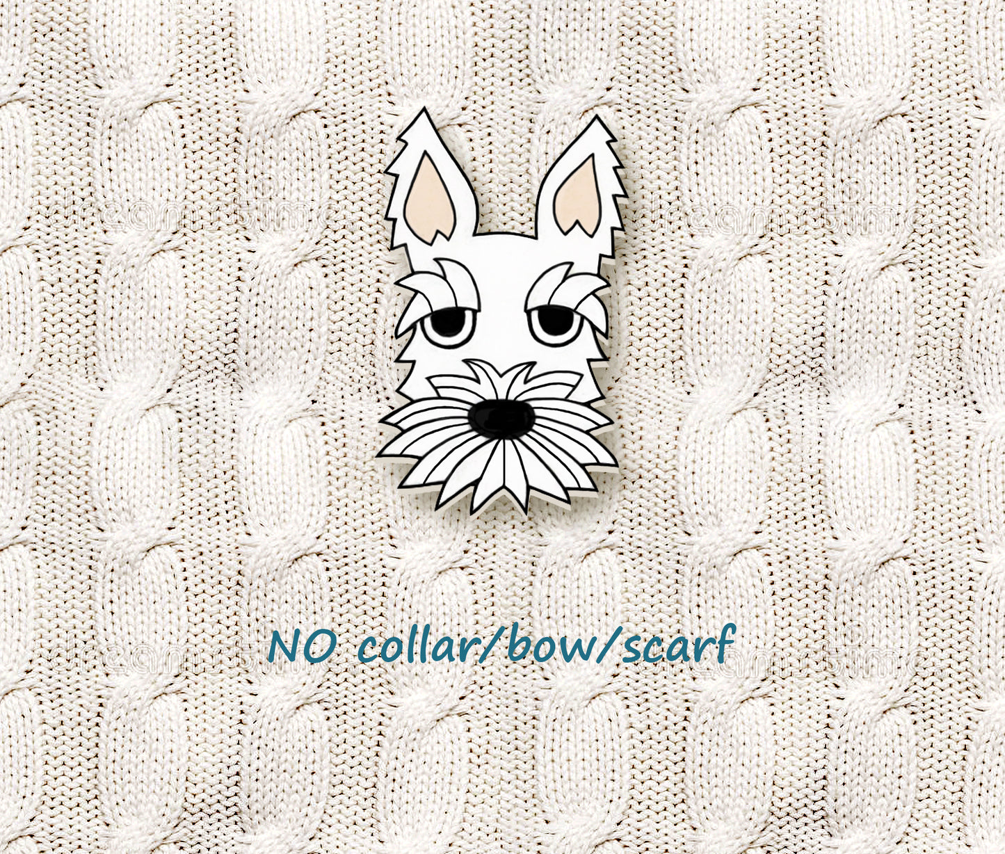 White Scottish Terrier Pin | Custom Dog Lover Gift