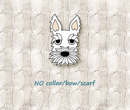 White Scottish Terrier Pin | Custom Dog Lover Gift