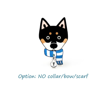 Black & Tan Shiba Inu Pin | Unique Dog Lover Gift
