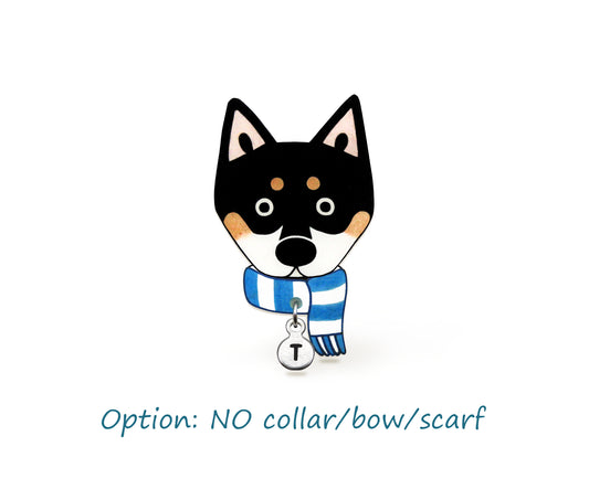 Black & Tan Shiba Inu Pin | Unique Dog Lover Gift