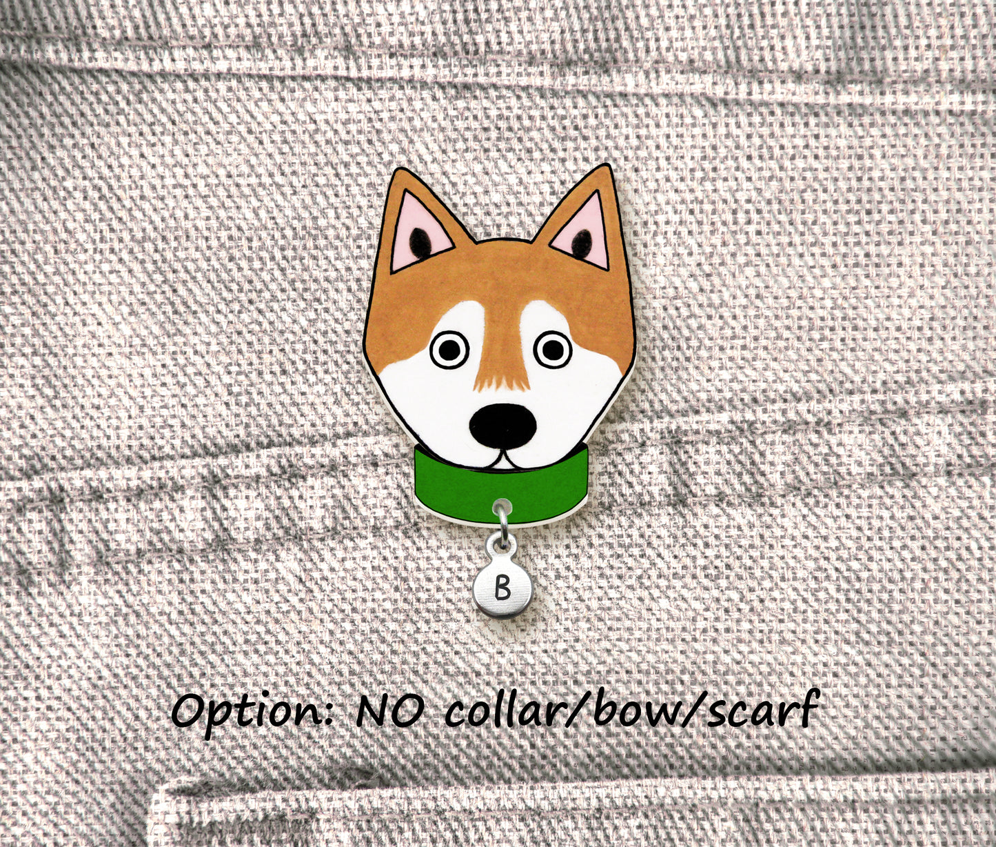 Red Shiba Inu Pin | Handmade Dog Mom Jewelry