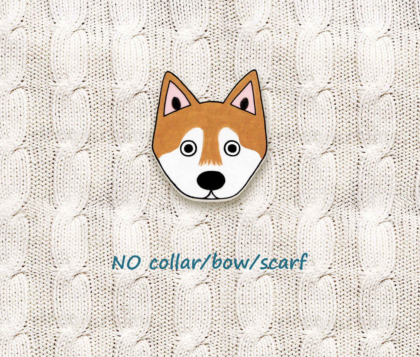 Red Shiba Inu Pin | Handmade Dog Mom Jewelry