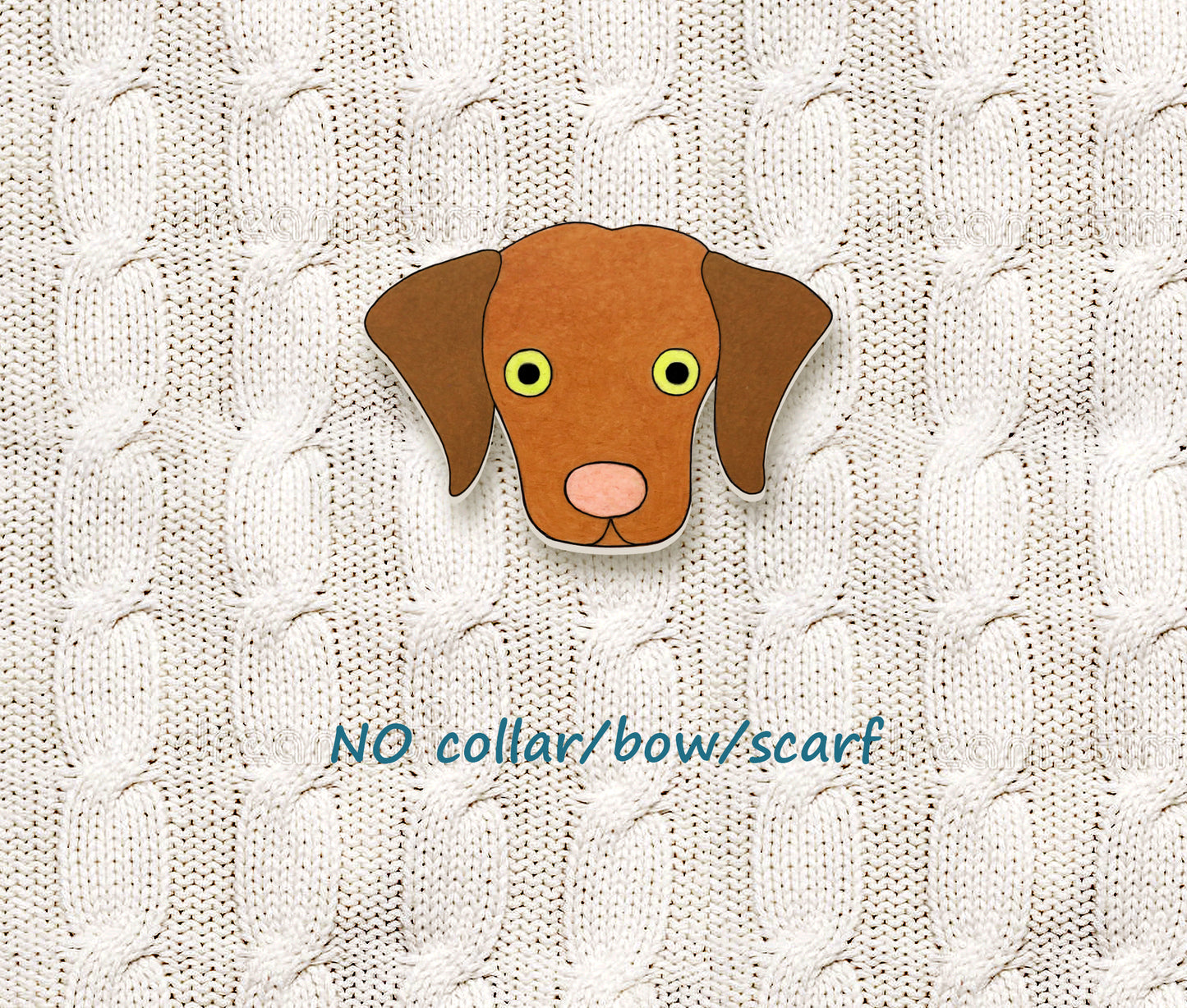 Vizsla Pin | Custom Brown Dog Brooch