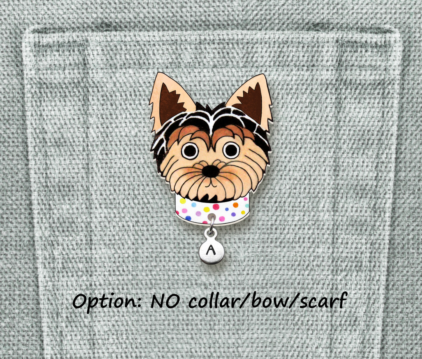 Yorkie Pin | Handcrafted Dog Lover Brooch