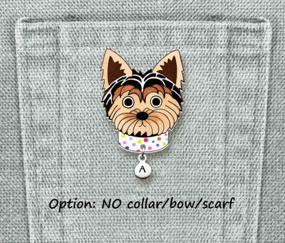 Yorkie Pin | Handcrafted Dog Lover Brooch