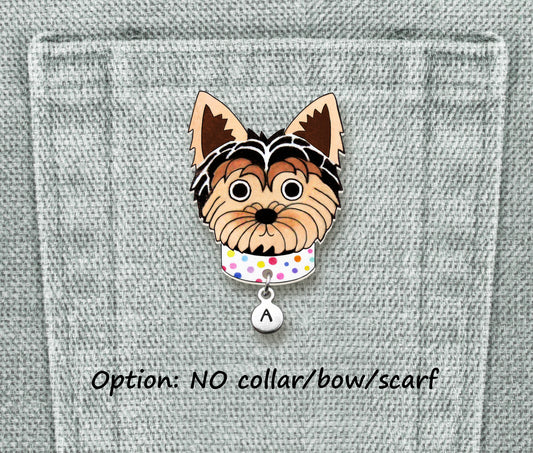 Yorkie Pin | Handcrafted Dog Lover Brooch