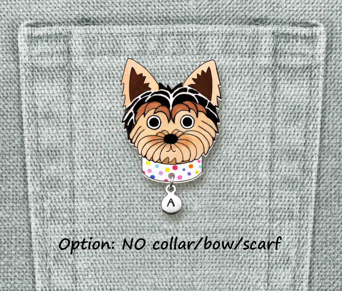 Yorkie Pin | Handcrafted Dog Lover Brooch