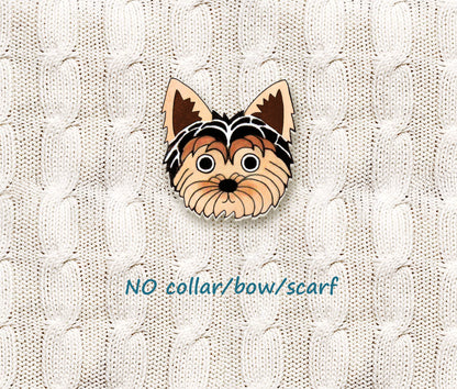 Yorkie Pin | Handcrafted Dog Lover Brooch